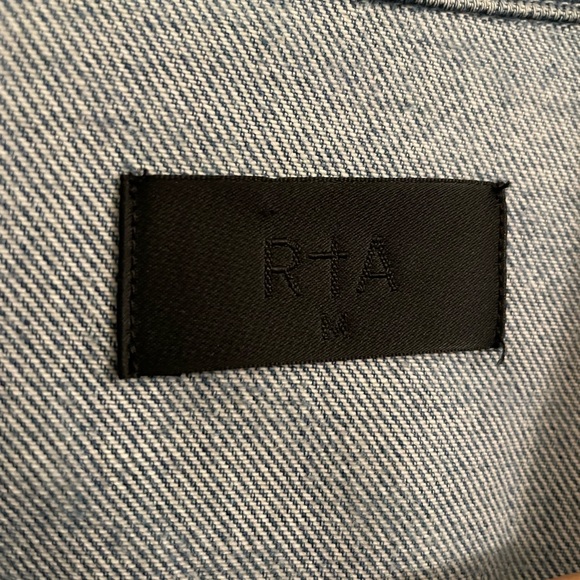 Rta Zebra Print Jean Jacket Size M - Picture 5 of 5